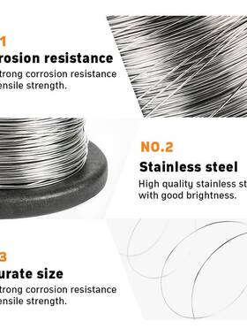 现货Stainless Steel Wire 04mm Jewelry AJccessory Beading 100