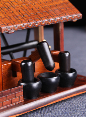 红木质雕刻工艺品摆件花梨木风生水起装饰品客厅家居摆设商务礼品