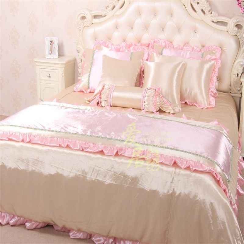 欧式床上用品法式女孩样板间软装婚庆样板房公主床品多件套装,淘宝优惠券,粉丝福利购,淘宝优惠卷