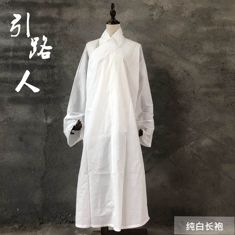 新品亚麻长款孝衣麻衣孝服短款披麻戴孝服丧服孝子麻衣套装殡葬丧 - 图2