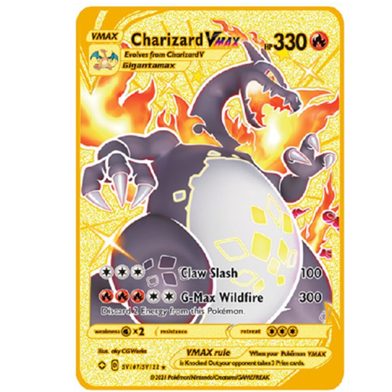 极速The Latest Pokemon Cards PV French Shiny Charizard V Vma - 图0