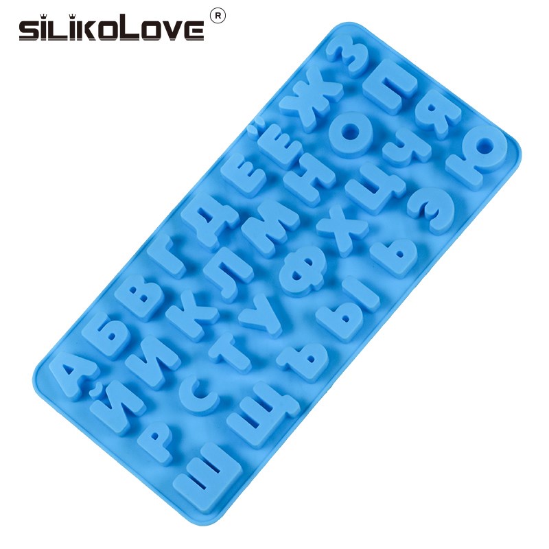 Russian Alphabet Silicone Mold Letters Chocolate Mold 3d Cak - 图3