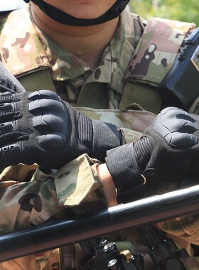 户外运动防寒保暖防滑耐磨登山骑行格斗训练男士战术手套