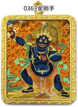 Custom Diamond Hand Gäu Box Carry-on Pocket Small Tangka Retrofitted With Tibetan Scripts Pendant Car Hang Mineral Paint