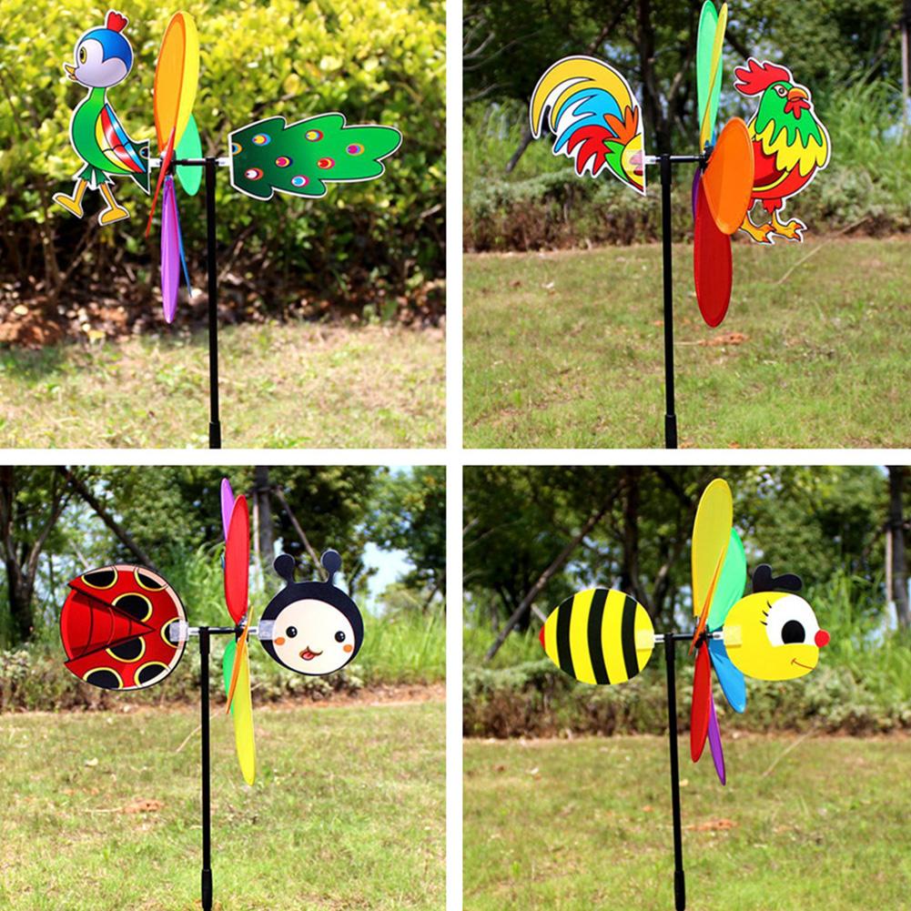 推荐Animal Bee Six Colors Three-dimensional Windmill Cartoon - 图0