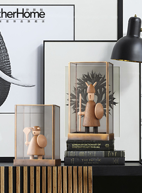 欧式家居饰品玻璃罩摆件服装店咖啡厅北欧L陈列摆设软装饰品客厅