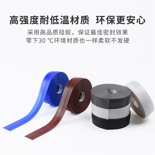商铺玻璃门入户门进户门门缝门底密封条门边防风神器门下边挡风条 - 图0