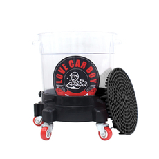 Ведра для мойки 护车小子透明洗车水桶汽车汽美擦车专用桶隔沙石过滤网塑料两桶水