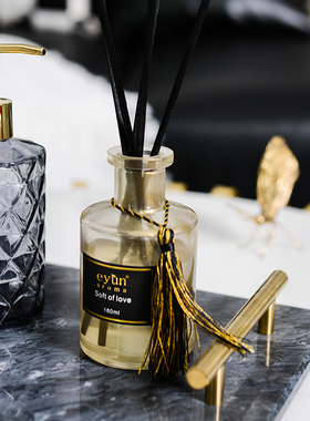 卫生间摆件卫浴套装组合灰色大理石托盘现代样板房样板间软装装饰