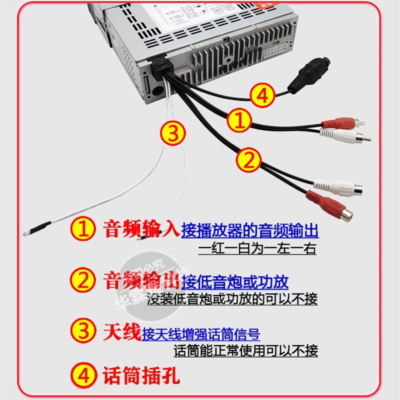 24V大巴客车载卡拉OK功放机 12V汽车大功率无线麦克风套装功放机 - 图2