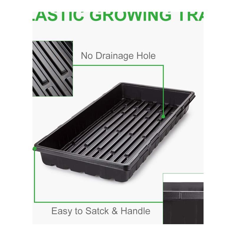 6 Packs Plastic Growing Trays Plant Seed Tray Seedling Start - 图3