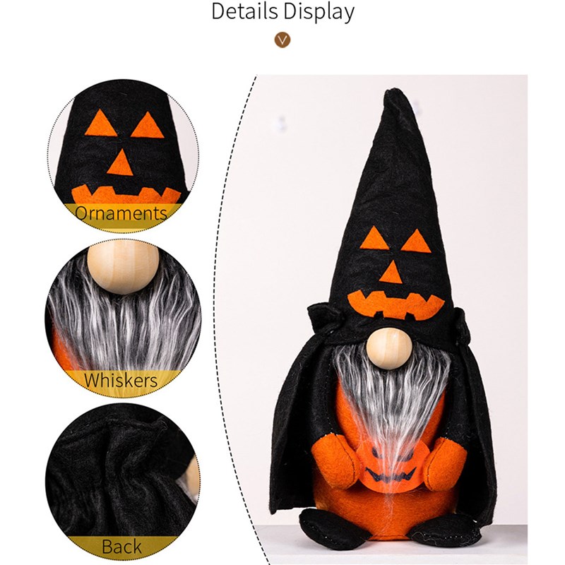 极速Halloween Faceless Gnome Doll Home Desktop Decor Pendant-图2