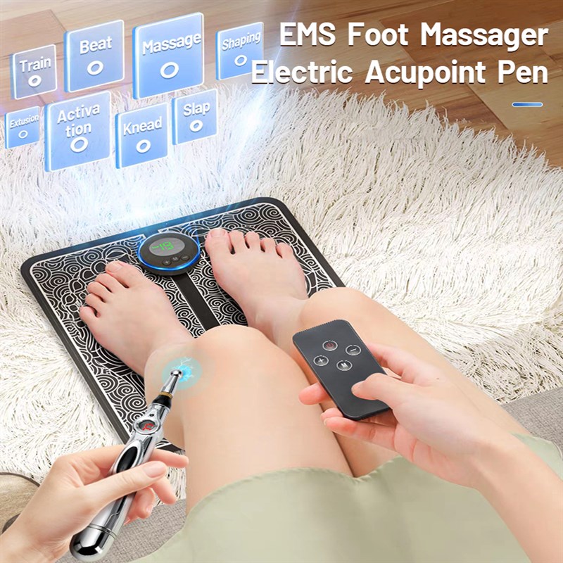 ectraiccEMS Foot Ma sager Pad Pulse AndsElectrics A upunc-图0