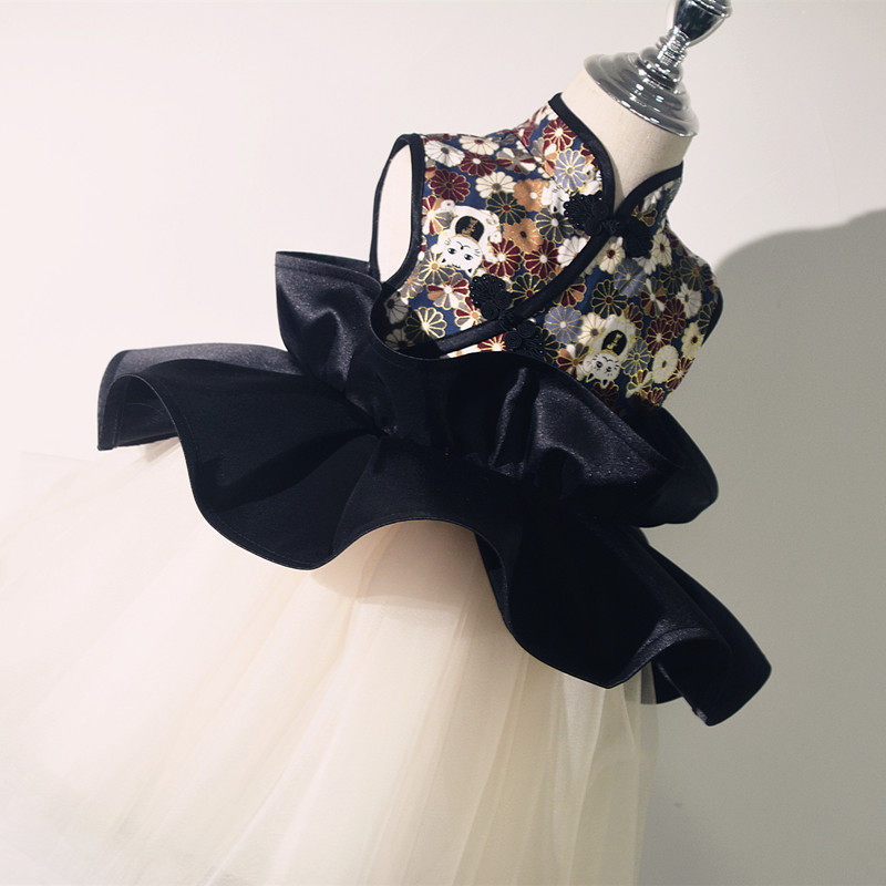 女童旗袍礼服公主裙花童钢琴蓬蓬小女孩洋派幼儿主持人女洋装,淘宝优惠券,粉丝福利购,淘宝优惠卷