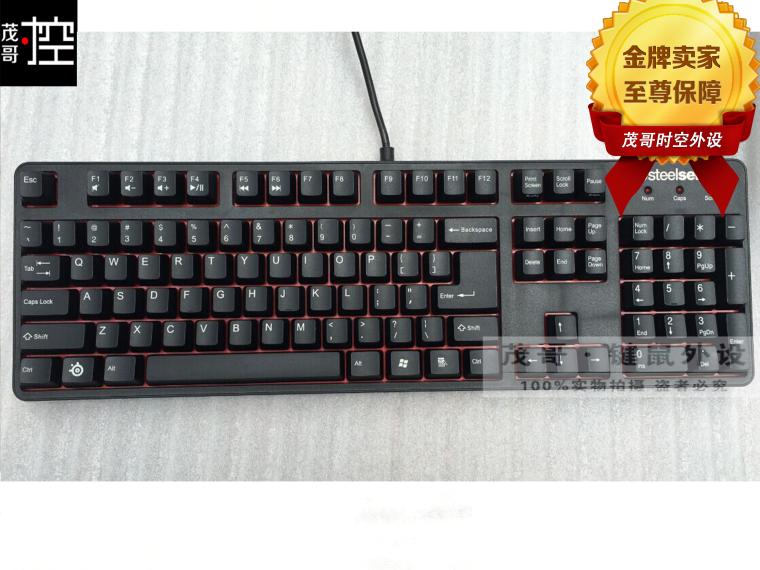 SteelSeries/赛睿6Gv2 7G黑轴经典游戏比赛机械键盘 6Gv2红轴黑轴 - 图0