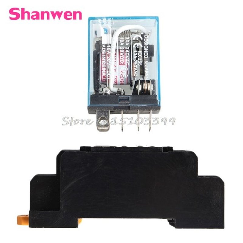 极速1PC 220V 10A Coil Power Relay DPDT LY2NJ HH62P HHC68A-2Z - 图0