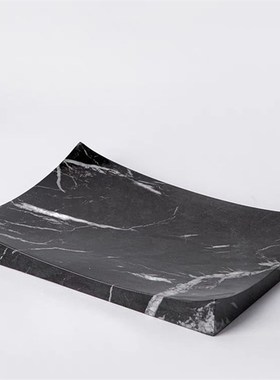 北欧轻奢大理石纹砧板摆件样板房橱柜装饰品酒店会所面包板摆设品
