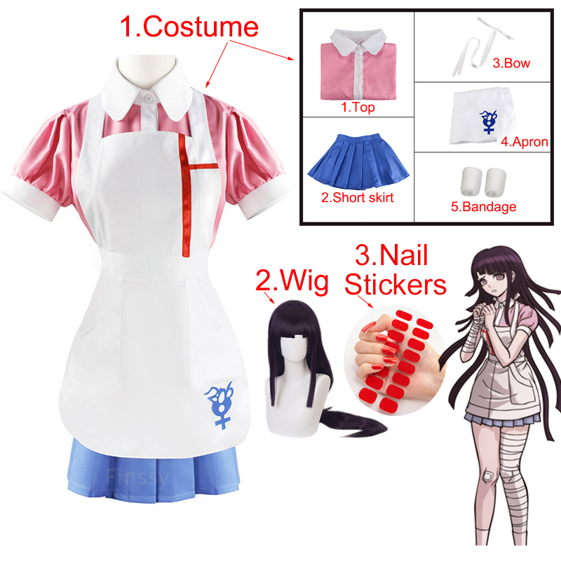 推荐Disfraz de Danganronpa Mikan Tsumiki para mujer, disfraz - 图0