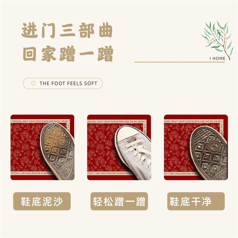 高级感红色进门地垫入户门垫2025新款玄关脚垫防滑家用大门口地毯,淘宝优惠券,粉丝福利购,淘宝优惠卷