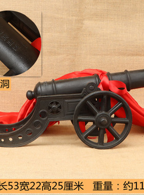 铸铁大炮加厚仿古大m铁炮红衣大炮模型家用供奉工艺饰品礼品摆件