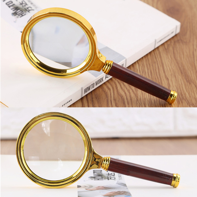 新品60mm 70mm 80mm Portable Handheld 10X Magnifying Glass Re - 图1