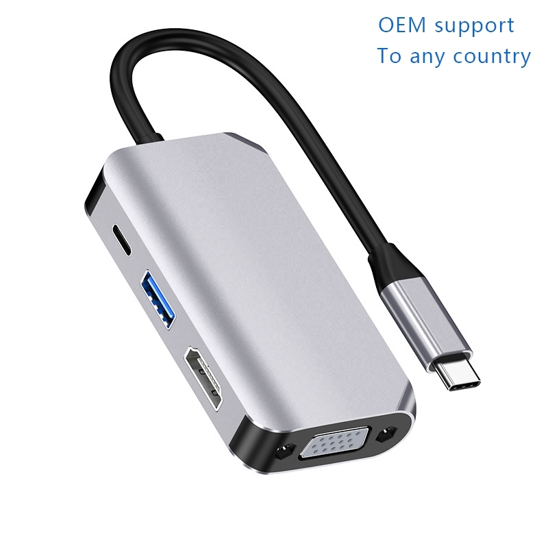 推荐c docking station Expands USB Splitter to HDMI vga Hub W - 图0