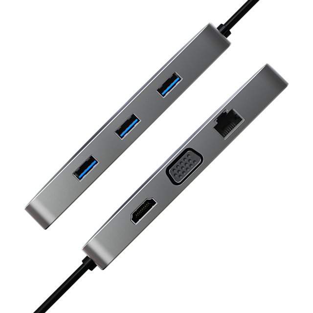 极速10 IN 1 USB 3.0 Hub Adapter Type C HDMI-compatialble RJ4 - 图3