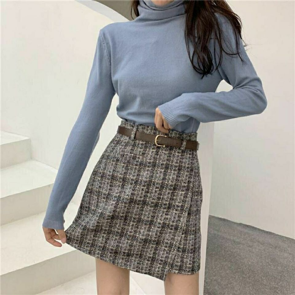 新品Korean Irregular Lady Skirt Female Autumn Sweet High Wai - 图1