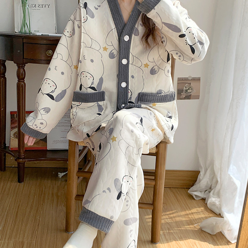 秋冬季空气棉月子服春秋产后外穿喂奶哺乳孕妇睡衣产妇家居服,淘宝优惠券,粉丝福利购,淘宝优惠卷