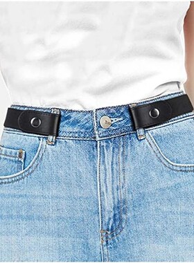 现货New Fashion Belts for Women PU Leather Gold SquarYe Pin