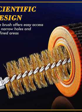 现货Hole Brush Bronze Cleaning Steel Wire Hole VBrush Set