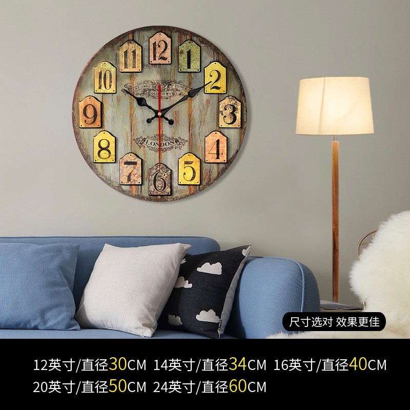 rodean creative wall clock Ewoopen livingr oom quar-图1