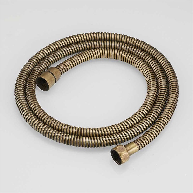 Plumbing Hoses Stainless Steel Gold 150cm Tube Shower Hose F - 图1