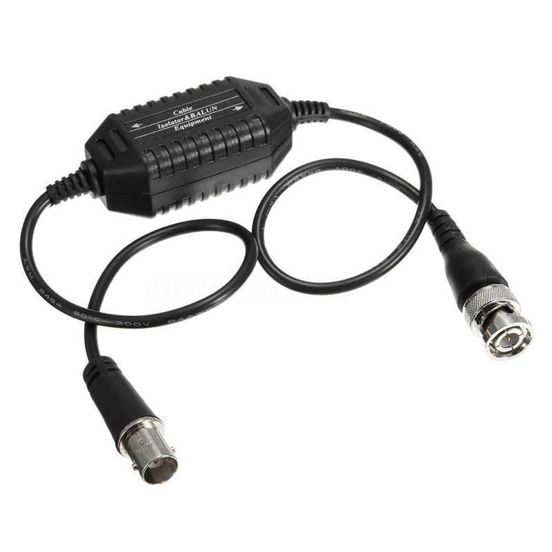 网红JABS Coaxial Video Ground Loop Isolator Balun BNC  to  f - 图0