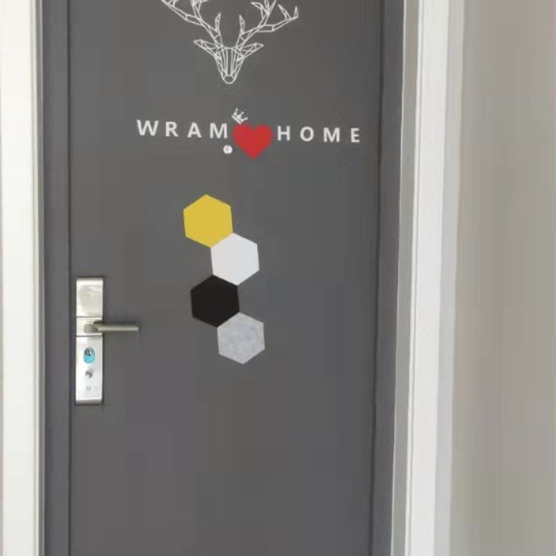 毛毡门贴纸北欧创意装饰防盗门入户卧室旧门翻新改色装饰无痕背胶,淘宝优惠券,粉丝福利购,淘宝优惠卷