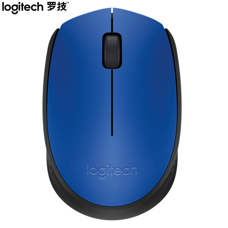 推荐罗技(Logitech)M170滑鼠无线滑鼠办公滑鼠对称滑鼠蓝色带无 - 图1