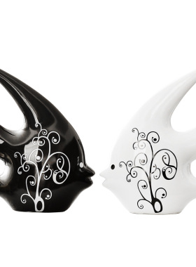 现代家居陶瓷装饰品摆件客厅酒柜工艺品摆设创意房间卧室个性饰品