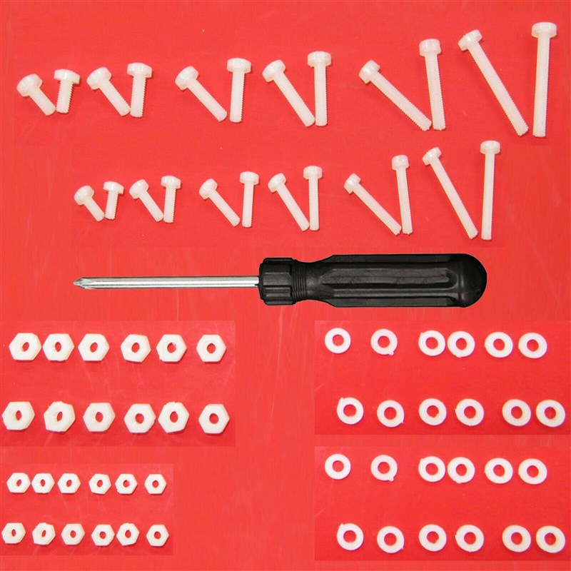 推荐73Pcs/Lot NON- MAGNETIC NYLON Mounting Screw M2 M2.5 Kit - 图1