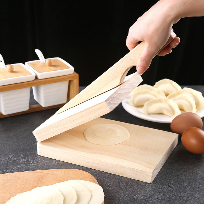 coD ubgh Pressing Tool Dough eresser WoodPn Dumpling Sk - 图0