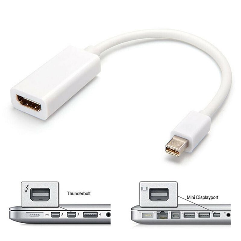 极速Thunder Bolt Mini DisplayPort DP to HDMI Cable Adapter f-图0