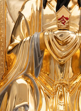 19英寸纯铜鎏金四御大帝北极紫微D大帝后土娘娘地母家用供奉摆件