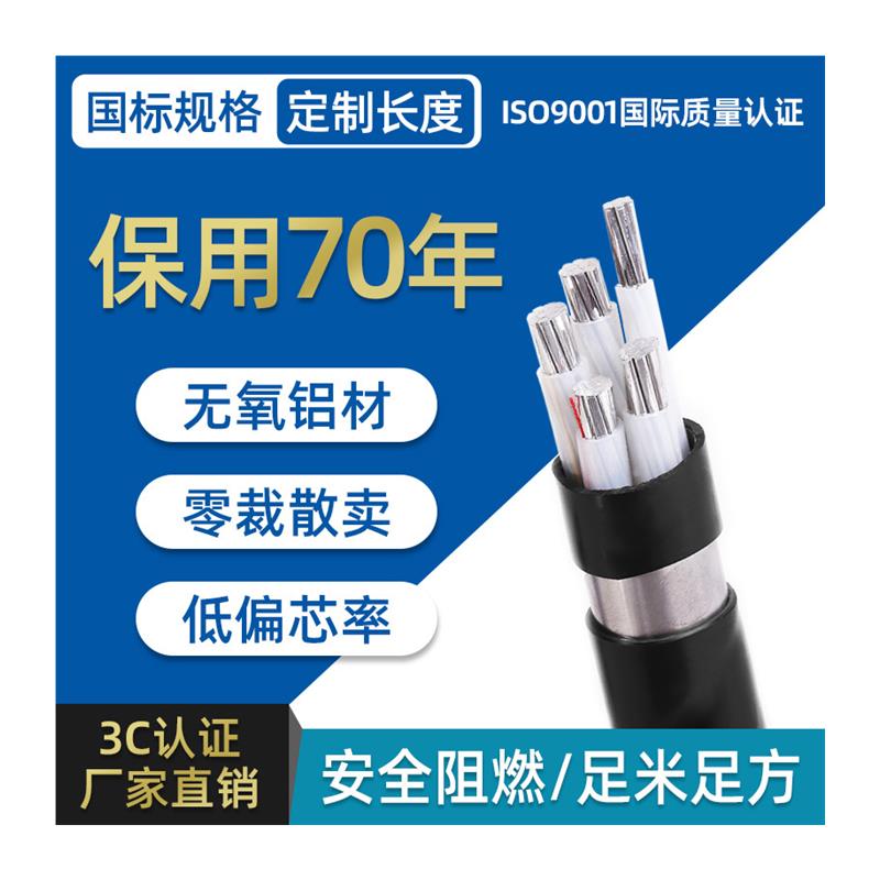 国标铝电缆线3x10平方电缆4x3B5yjlv铝芯电缆四芯三相16平方5-图3