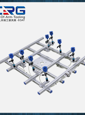新款真空吸盘金具防旋转悬件吸杆万向缓冲机械手吸盘固定支架VFE/
