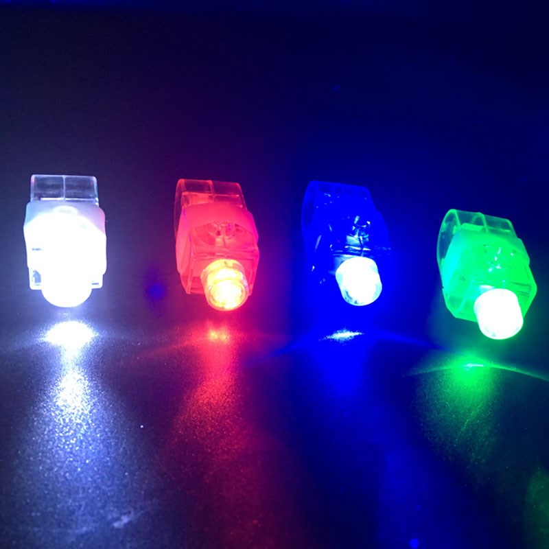 50Pcs/ Lot LED Finger Lights Glowing Dazzle Colour Laser Em-图0