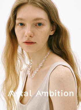 白水晶串珠项链女纯银螺纹高级感轻奢小众设计2024新款爆款