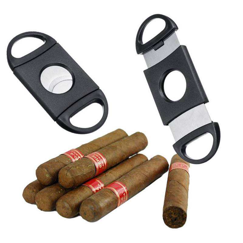 推荐Black cigar scissors, cigar knives, cigar sets, manual c - 图0