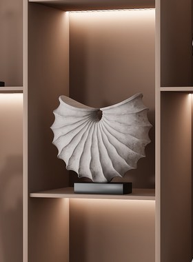 新中式博古架禅意摆件家居花瓶高端大气茶室客厅书房办公室装现货