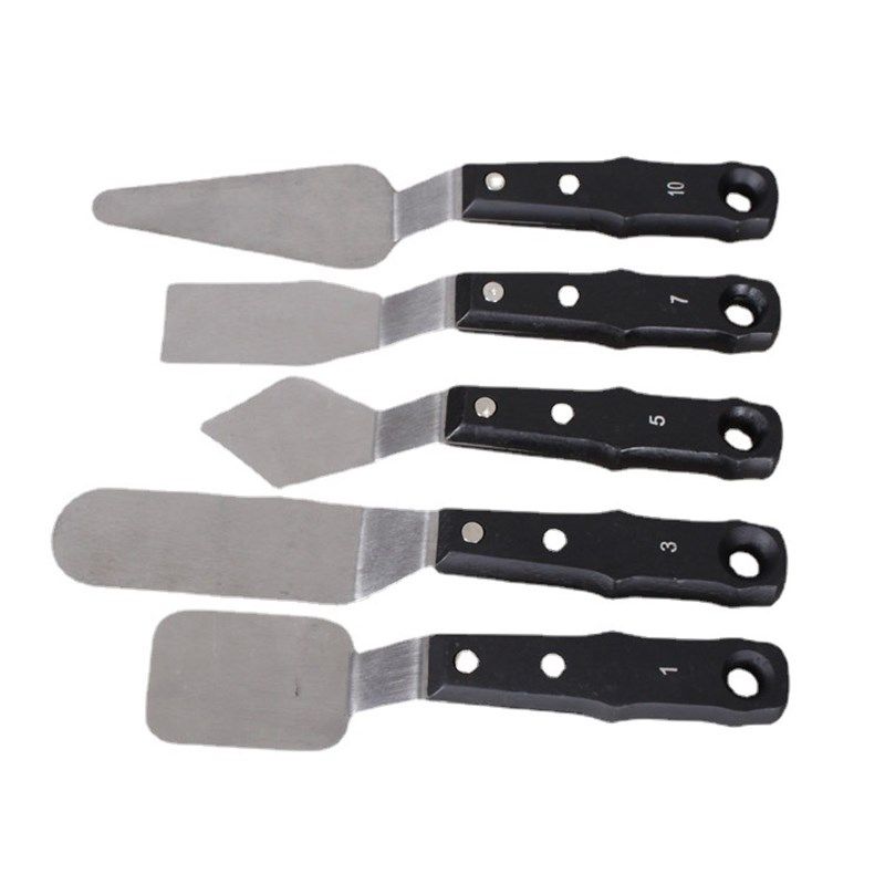 黑柄油画刮f刀 调色刀 油画刀 颜料刀 10款,淘宝优惠券,粉丝福利购,淘宝优惠卷
