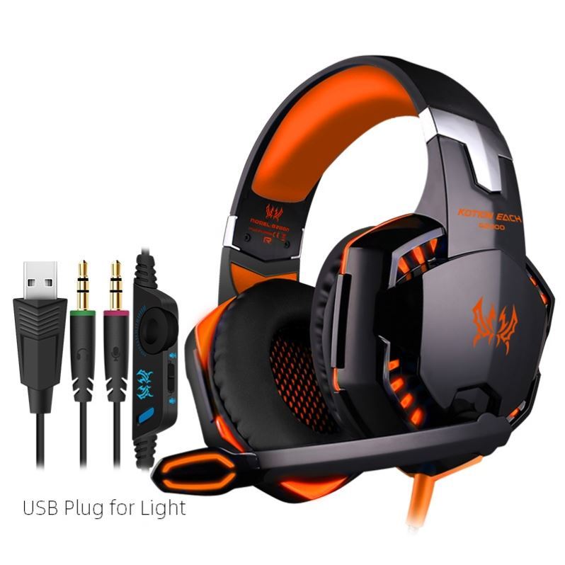 推荐EACH G2000 Headset over-ear Wired Earphone Gaming Headph - 图0