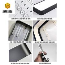 Rounded corners minimalist fluorescent lamps Office chandeliers Strip Straight Interpods Chandeliers INDUSTRIAL WIND CLOTHING SHOP ROOM Y